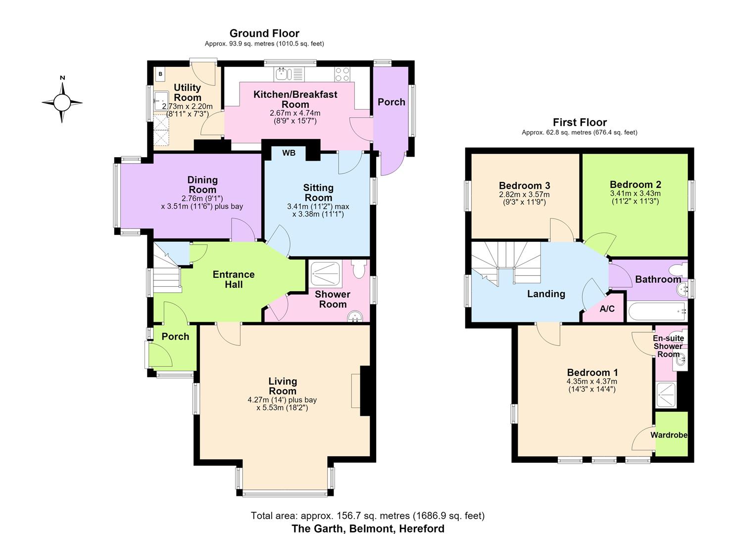 The Garth, Belmont, Hereford floorplan