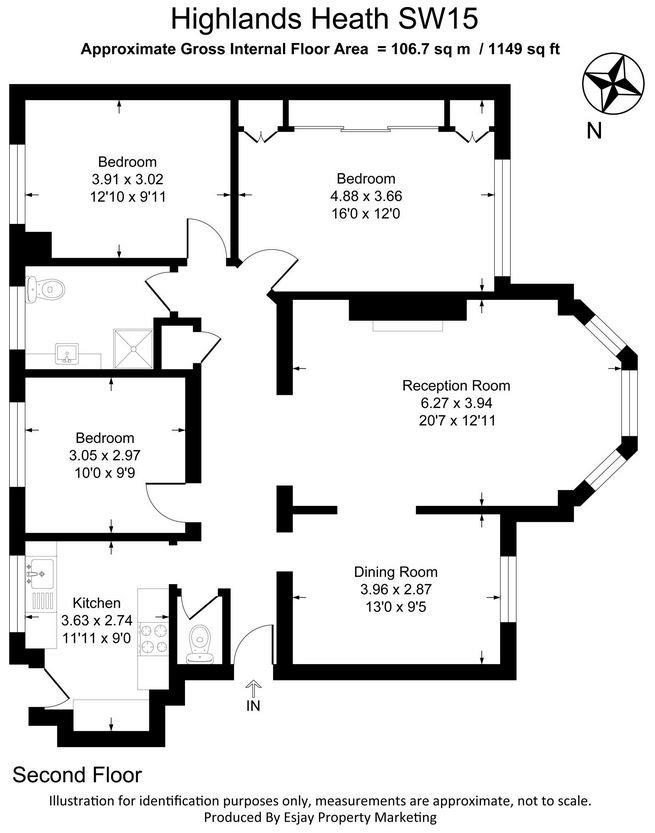 82, Worcester House, Highlands Heath, London floorplan