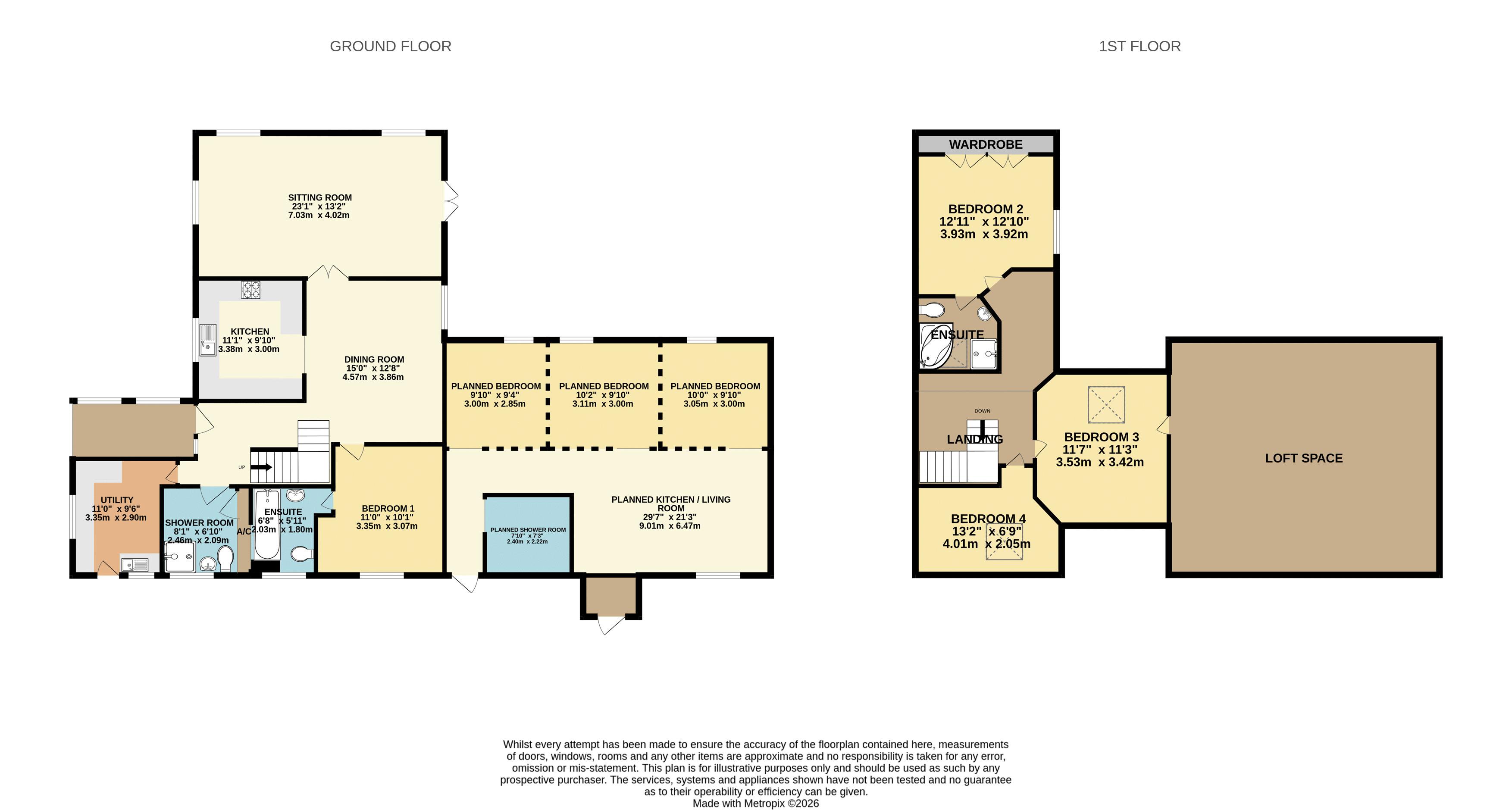 Poole View, Gravelands Lane, Taunton floorplan