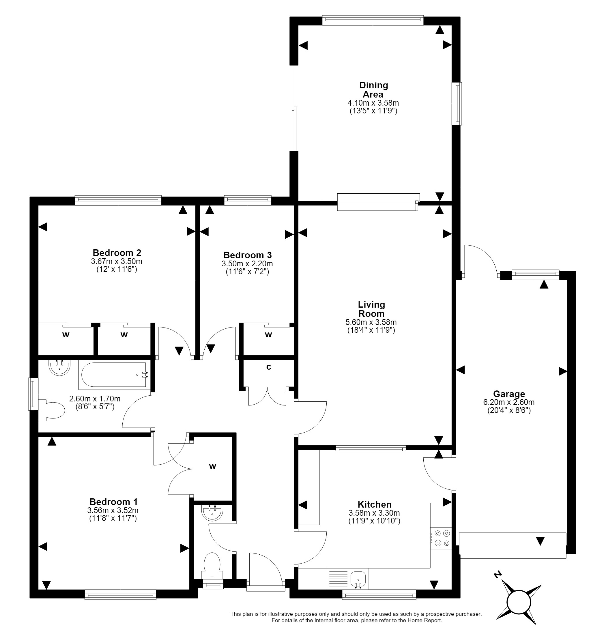 2, Bellfield Avenue, Eskbank floorplan