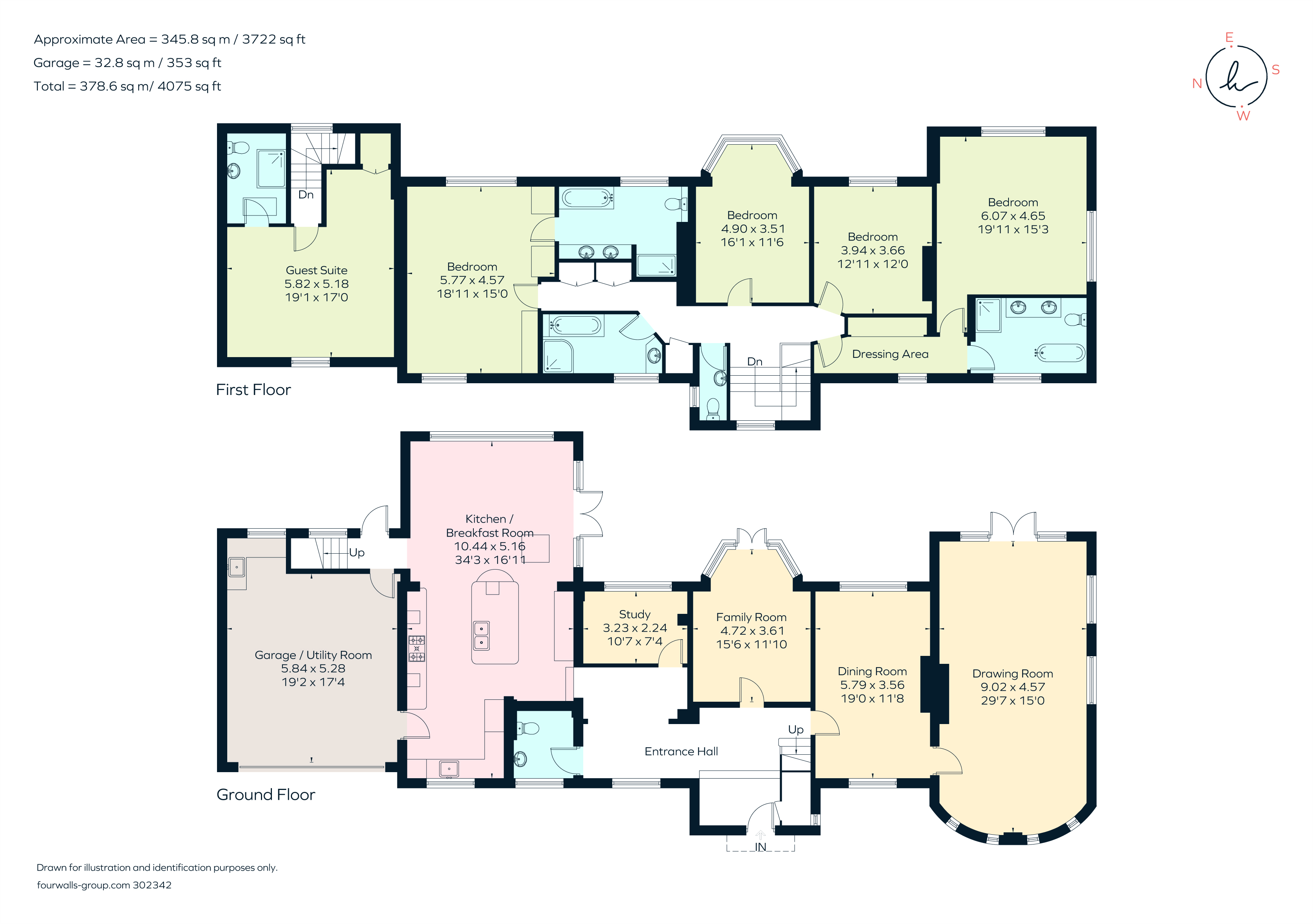 Pond House, Chart Lane, Brasted Chart, Westerham floorplan