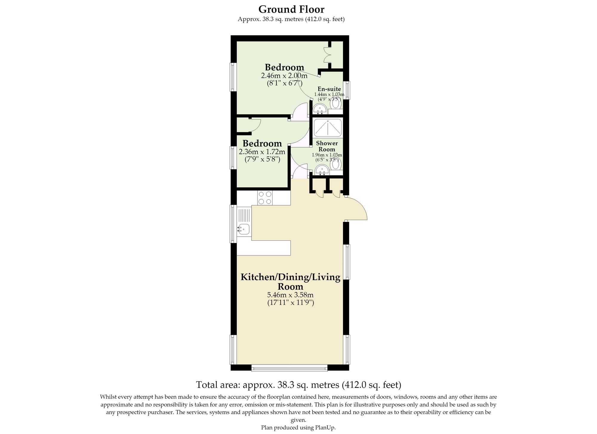 Swift Bordeaux X2, Coast Road, Lowestoft floorplan