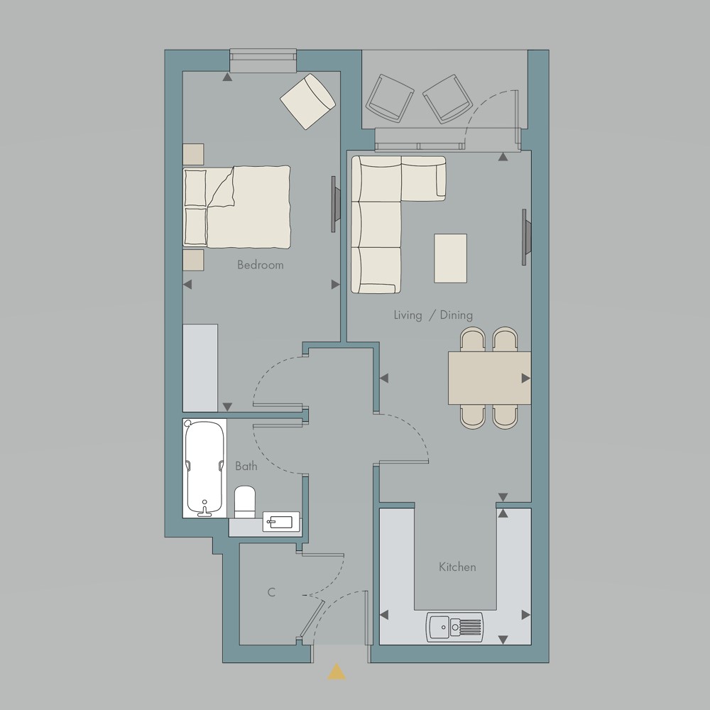 Plot 10c, Apartment Ten, Viciniti, St. Albans floorplan