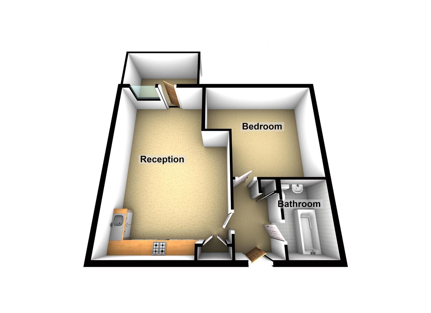 1 Bedrooms Flat to rent in The Broadway, Greenford UB6