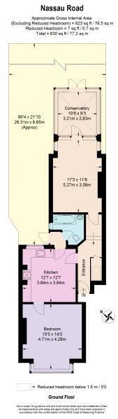 25a, Nassau Road, London floorplan