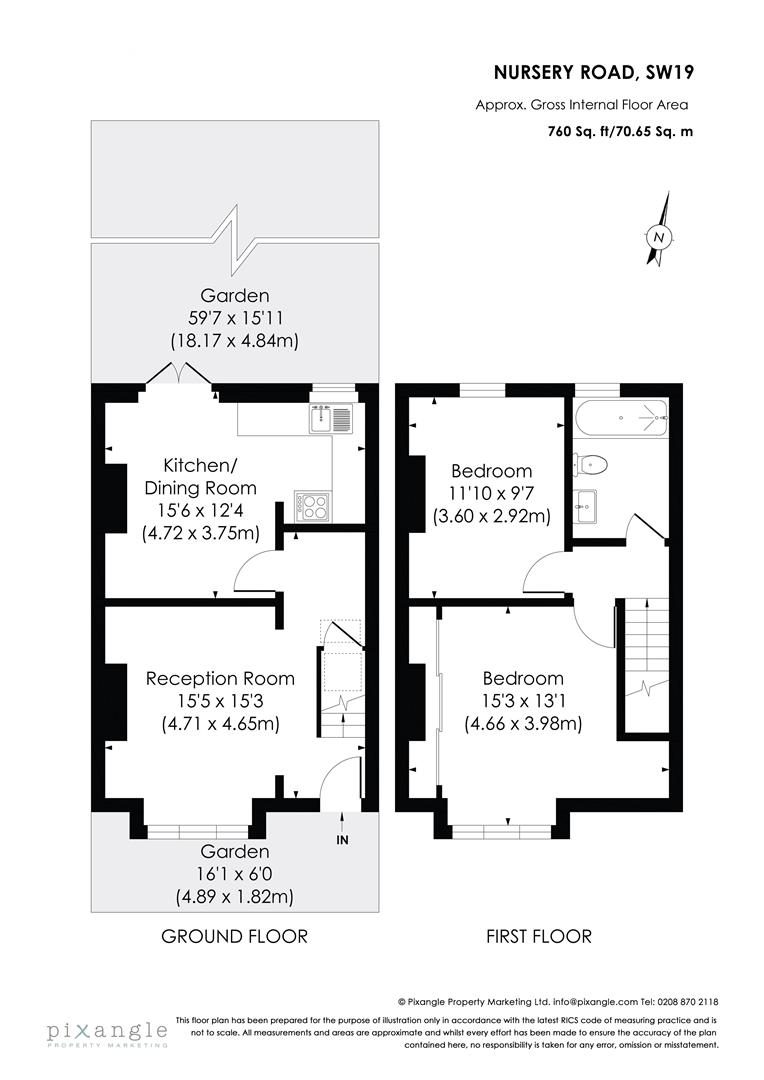 12, Nursery Road, London floorplan
