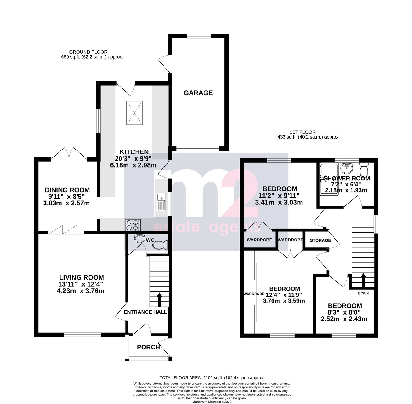 27, Midfield Estate, Pontypool floorplan