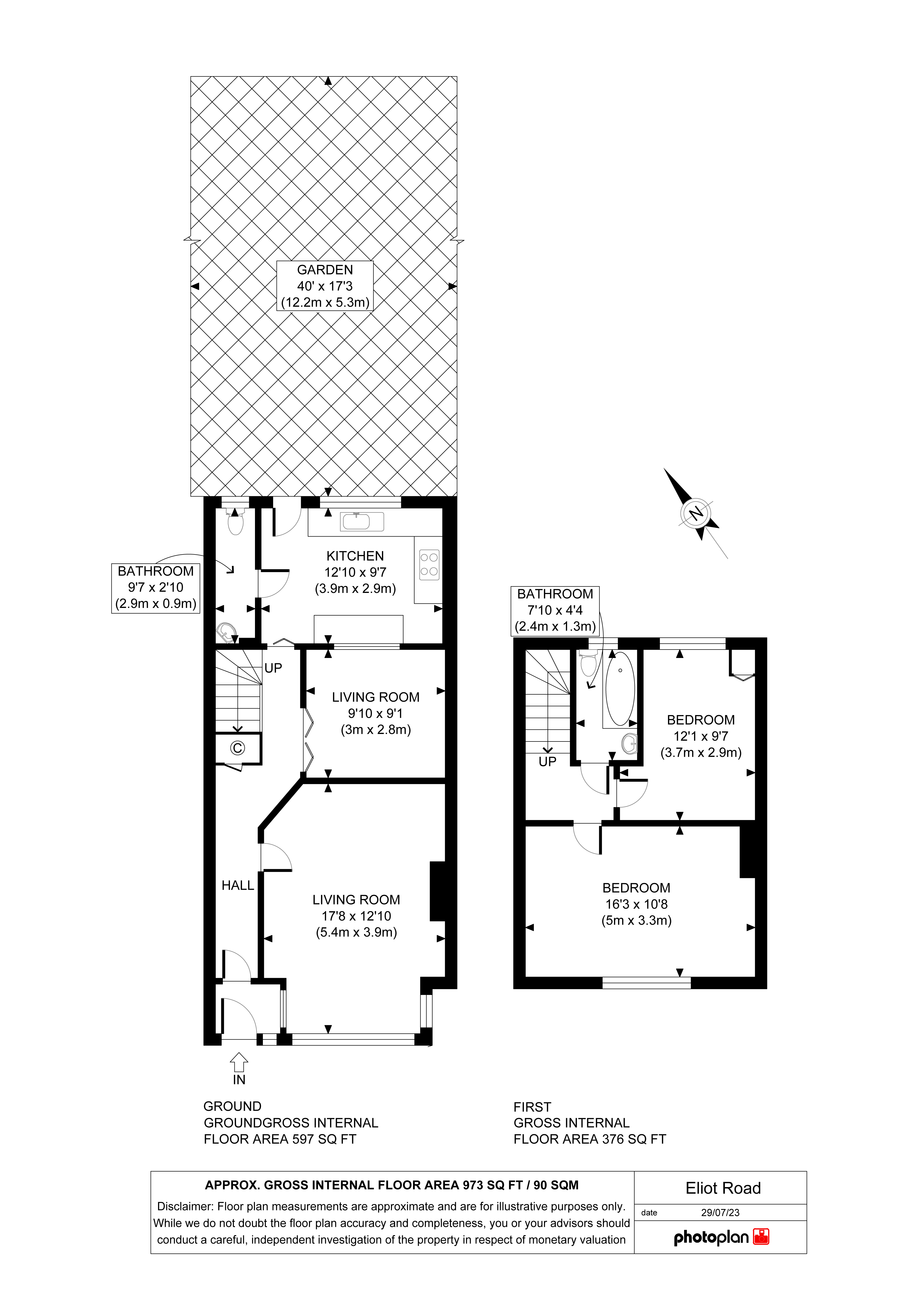 53, Eliot Road, Dagenham floorplan