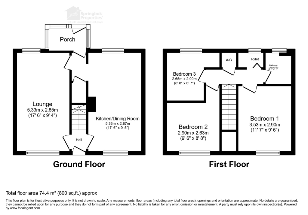21, Victoria Square, Winsford floorplan
