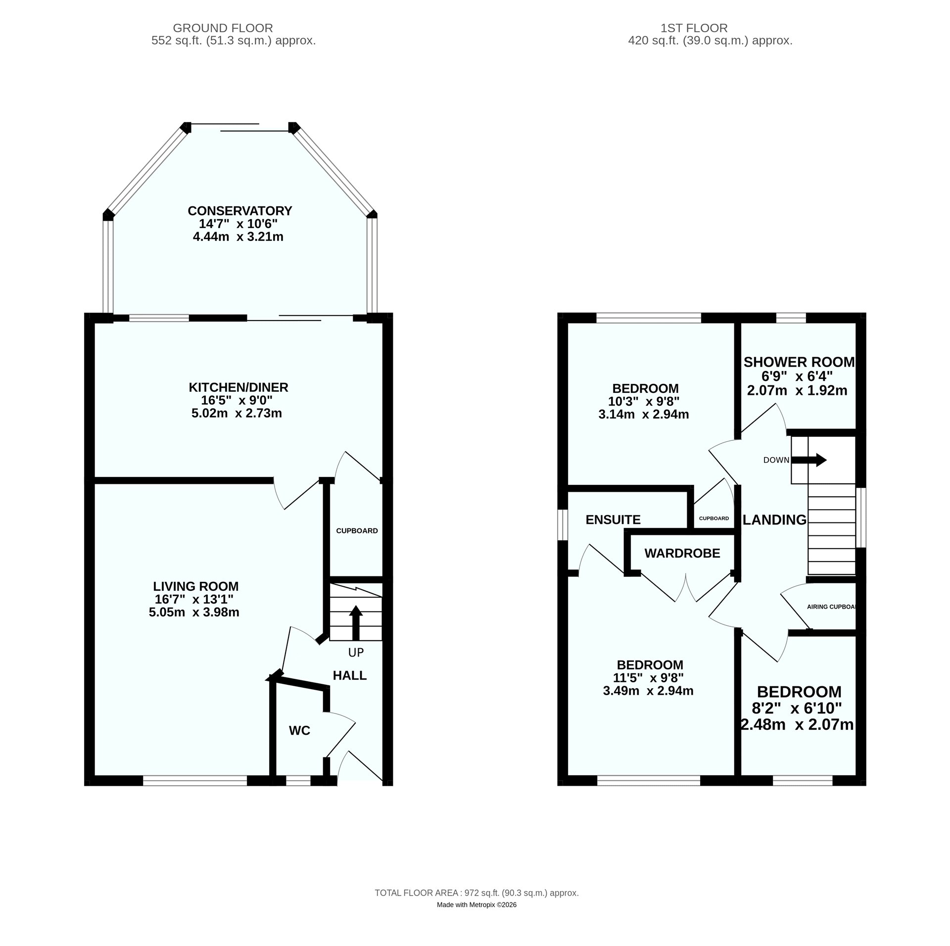 7, Lydia Way, Devon floorplan