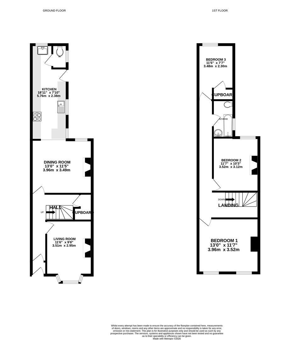 Philomel Cottage, 11, Stephenson Road, Worcester floorplan