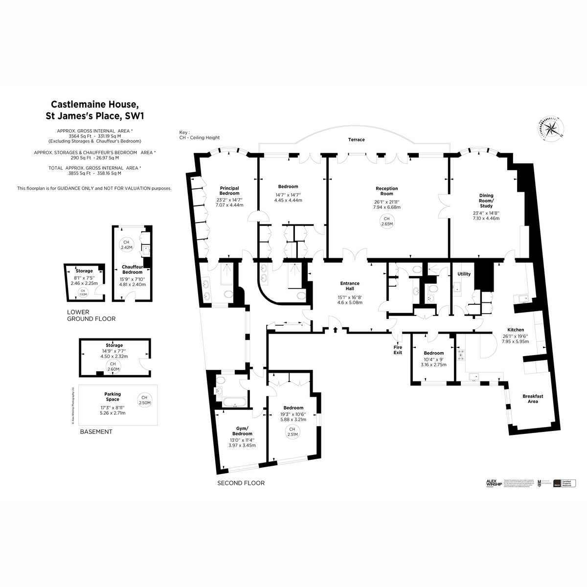 Flat 2, Castlemaine House, 21-22 St Jame's Place, London floorplan