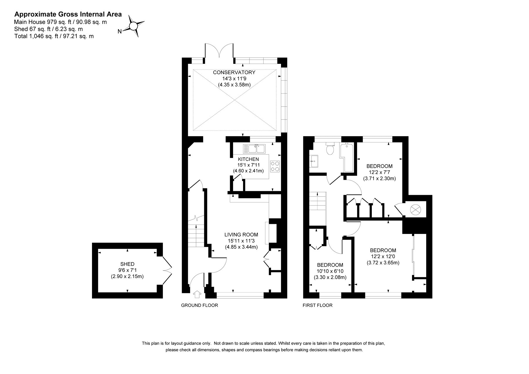 48, Heath Drive, Woking floorplan