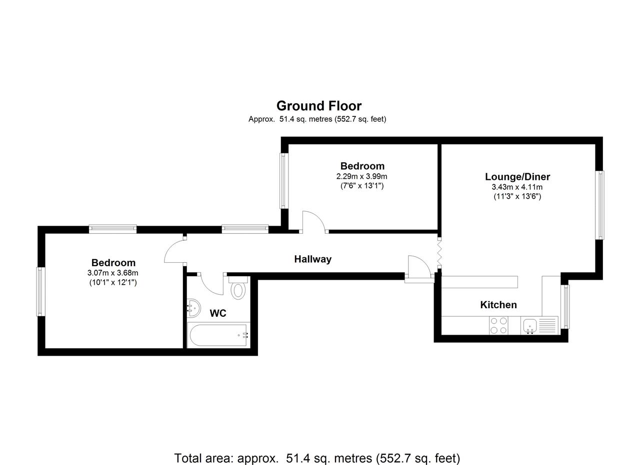 2 Bedrooms Flat to rent in Queens Road, London SW19