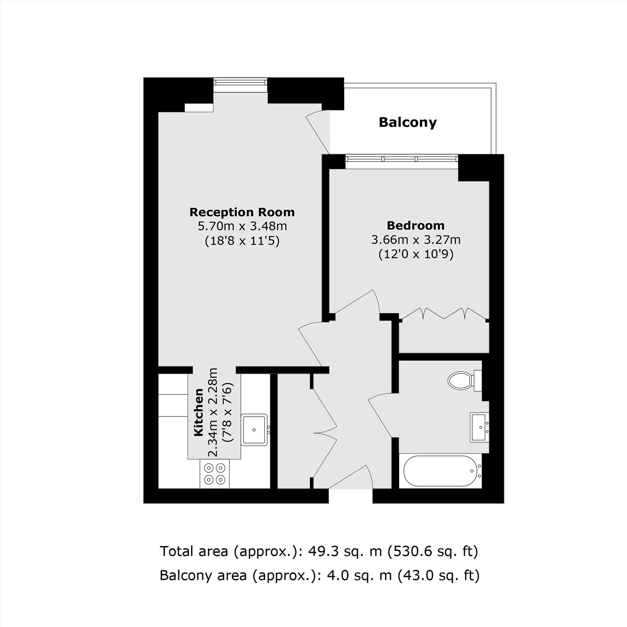 Woods Road, London floorplan