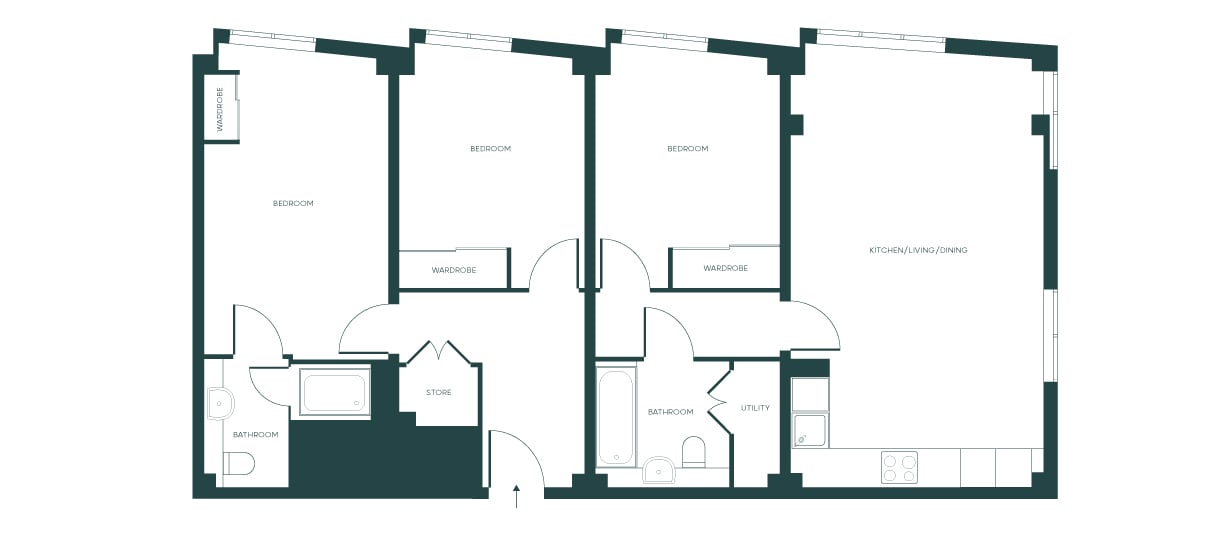 317, Croydon floorplan