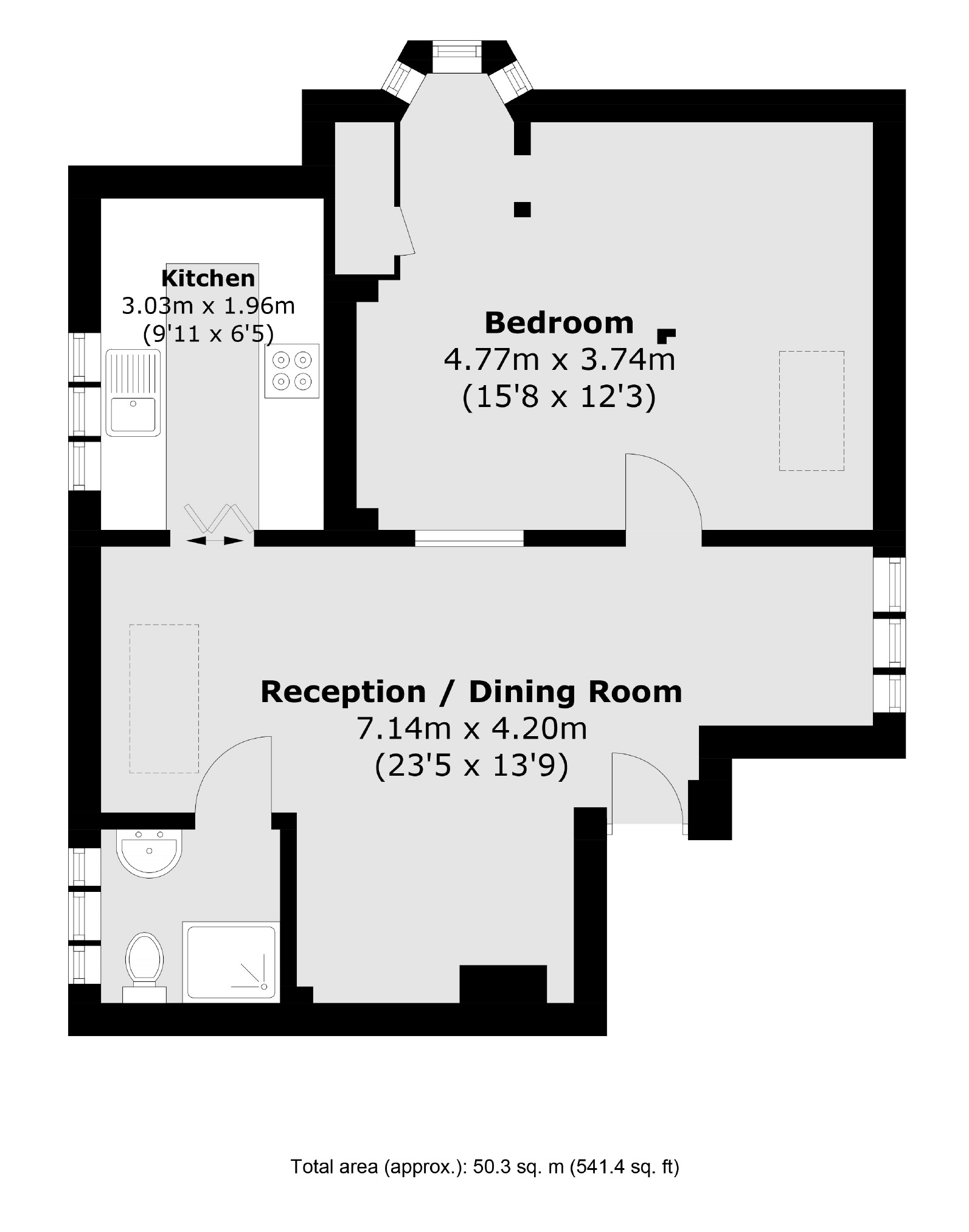 Flat 6, Manor House, Popes Avenue, Strawberry Hill floorplan
