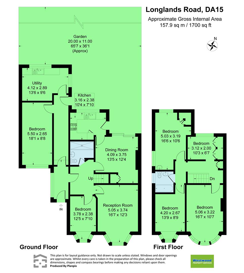 113, Longlands Road, Sidcup floorplan