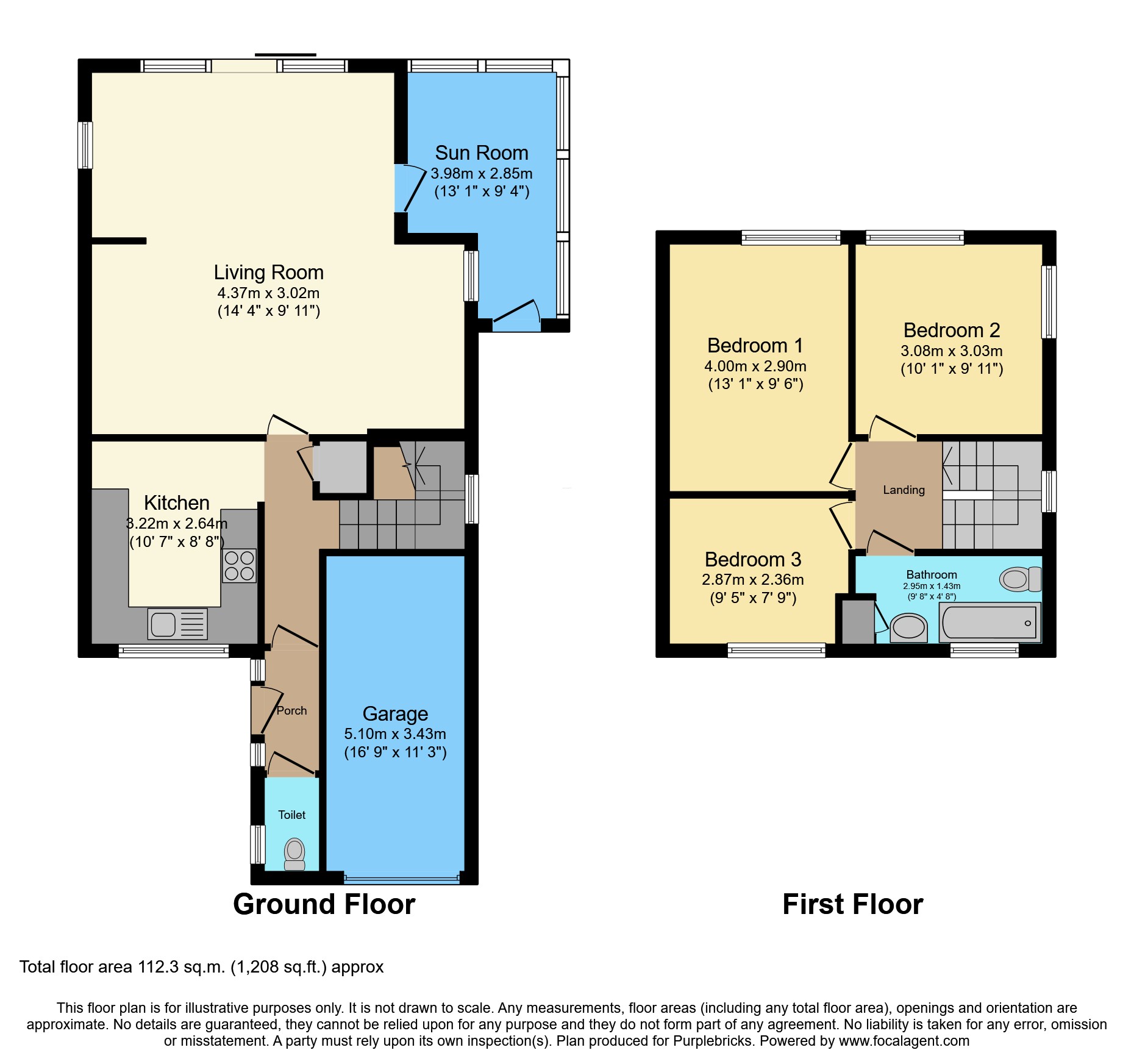 11, Turner Close, Salisbury floorplan