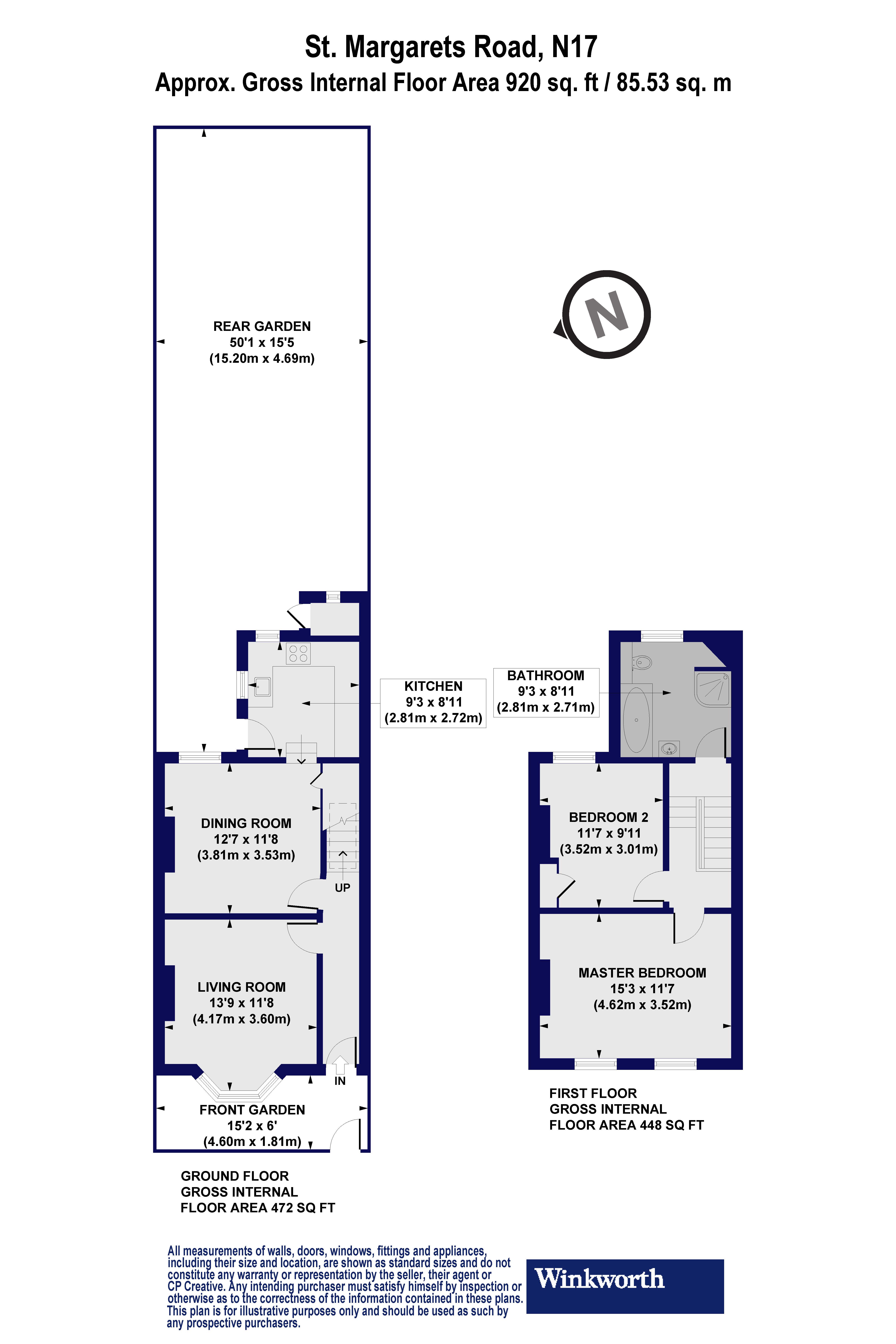 37, St Margarets Road, Haringey floorplan