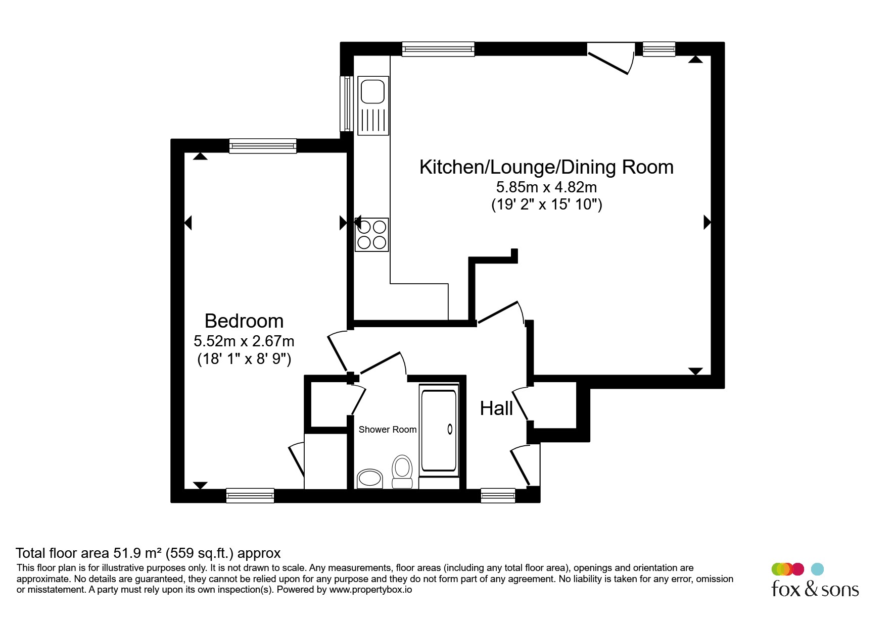 Flat 6, Moorsum House, 4, James Road, Gosport floorplan