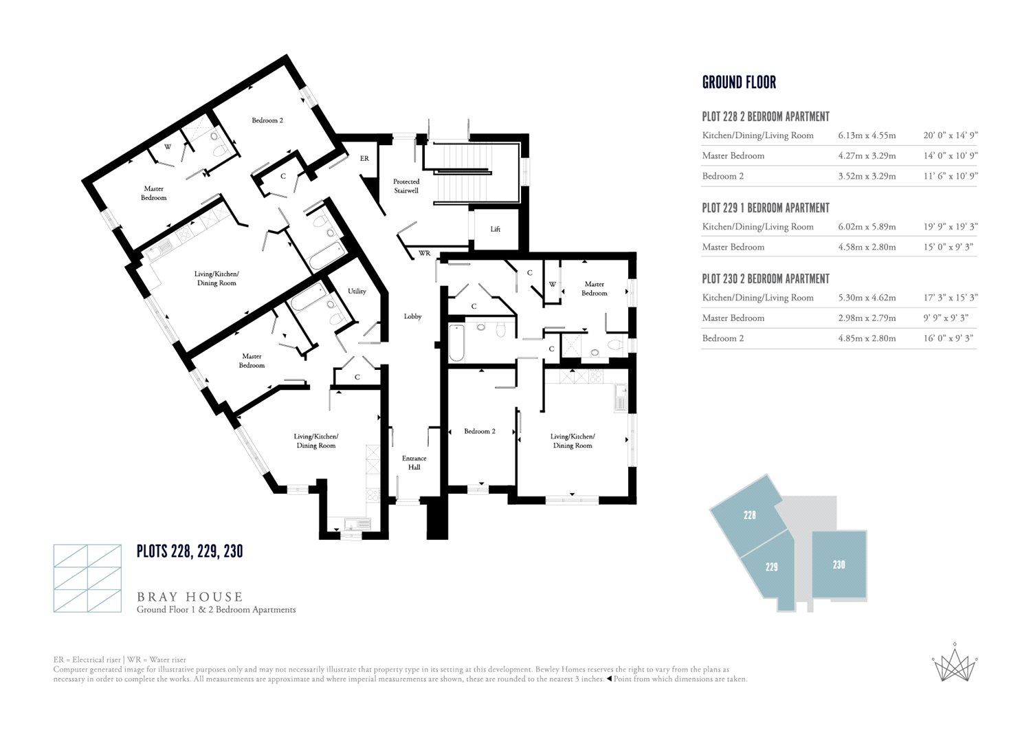 2 Bedrooms Flat for sale in Felcott Road, Hersham, Walton-On-Thames, Surrey KT12