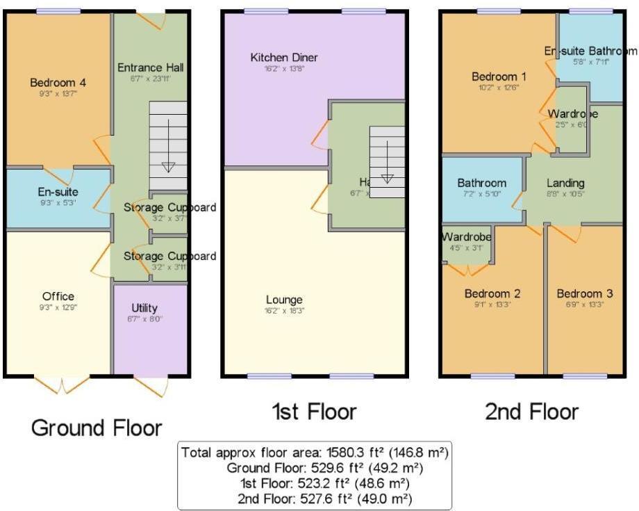 48, Swifts View, Nottingham floorplan