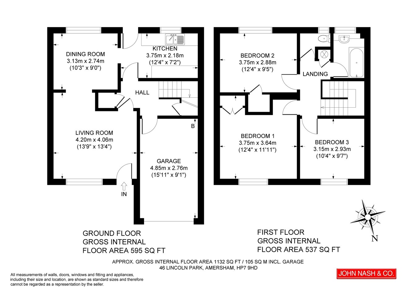 46, Lincoln Park, Amersham floorplan