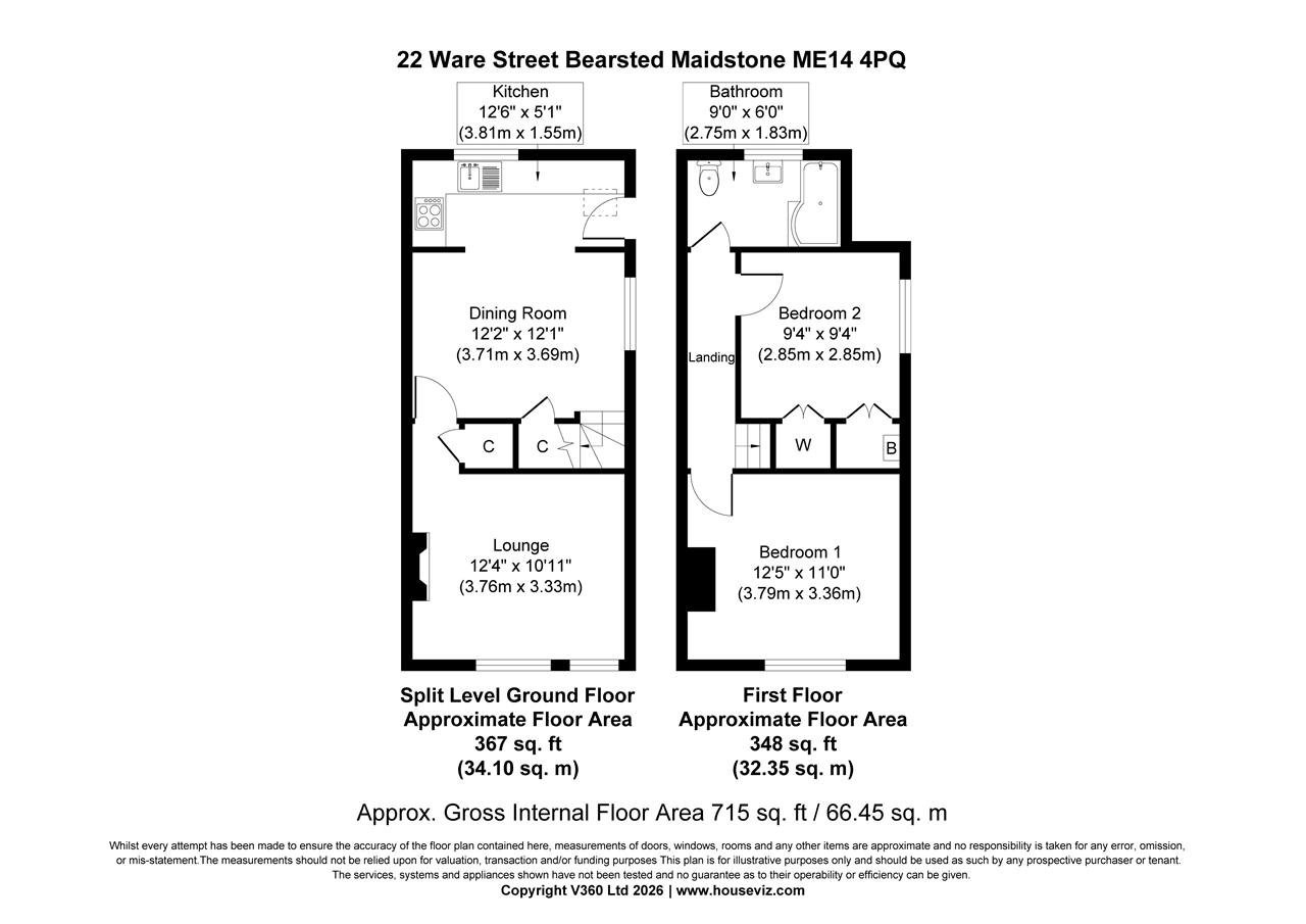 22, Ware Street, Bearsted floorplan
