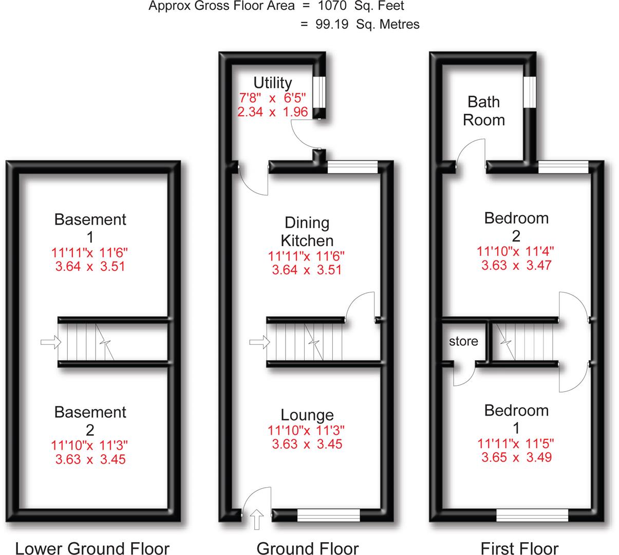 Lowfield Road, Stockport SK3, 2 bedroom terraced house for sale