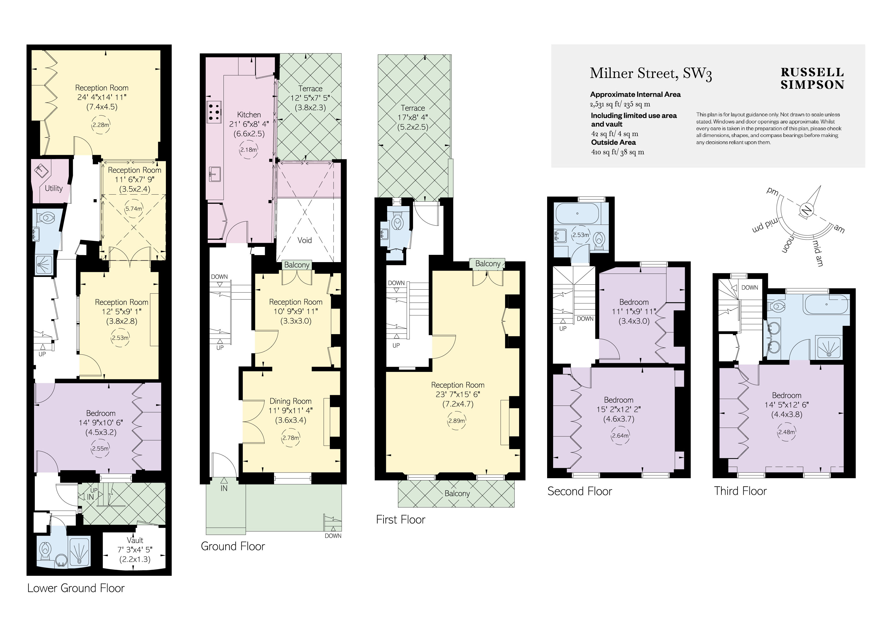 11, Milner Street, Chelsea floorplan