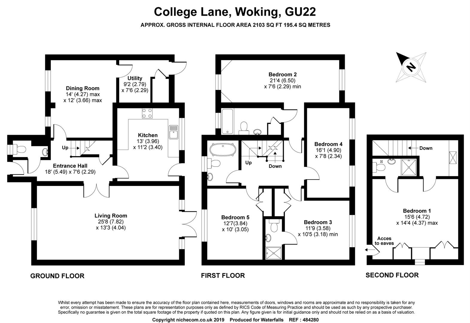 5 Bedrooms Detached house for sale in College Lane, Hook Heath, Woking GU22