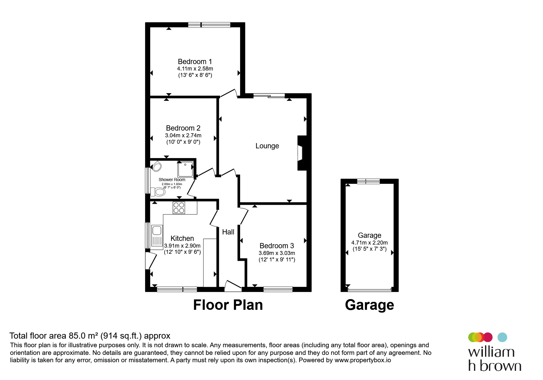 44, Tower Mill Road, Bungay floorplan