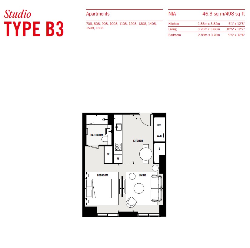 808 Portals,, The Founding, London floorplan