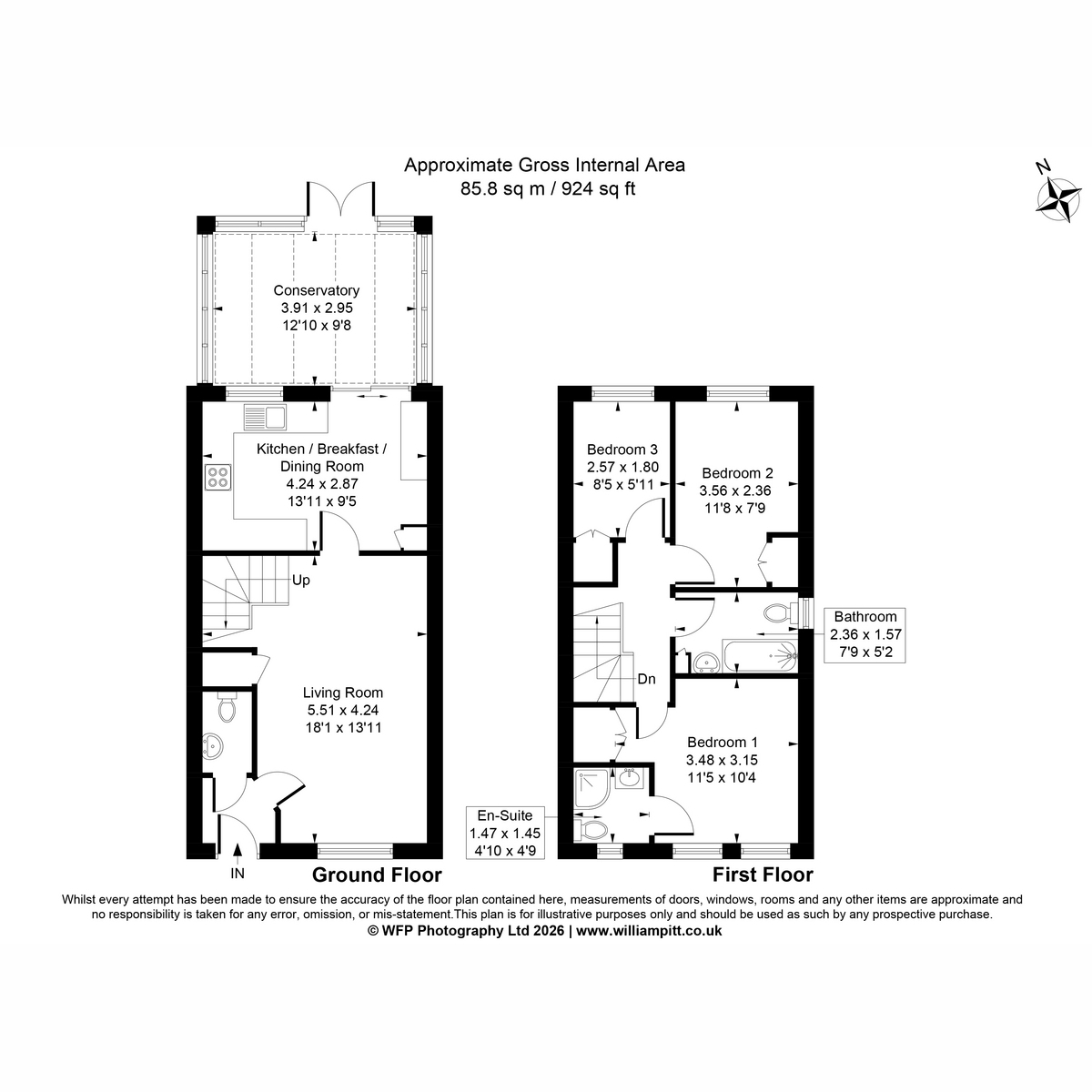 40, Alan Avenue, Newton Flotman floorplan