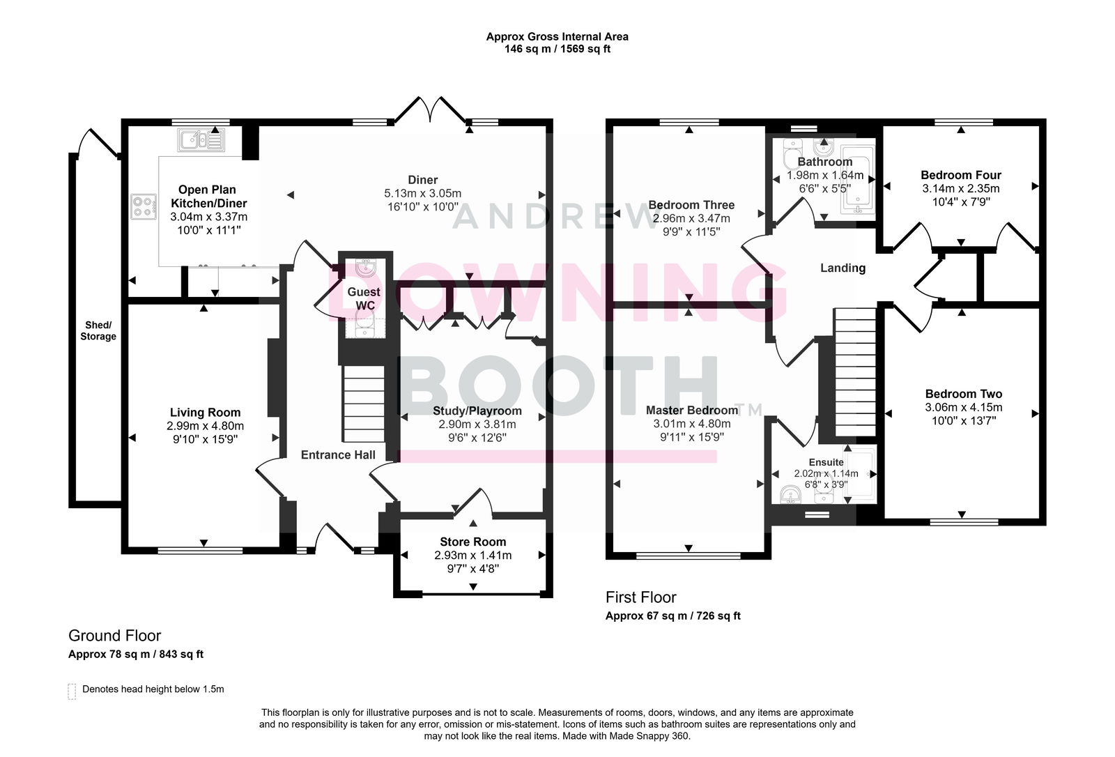 42 Violet Walk, Lichfield floorplan