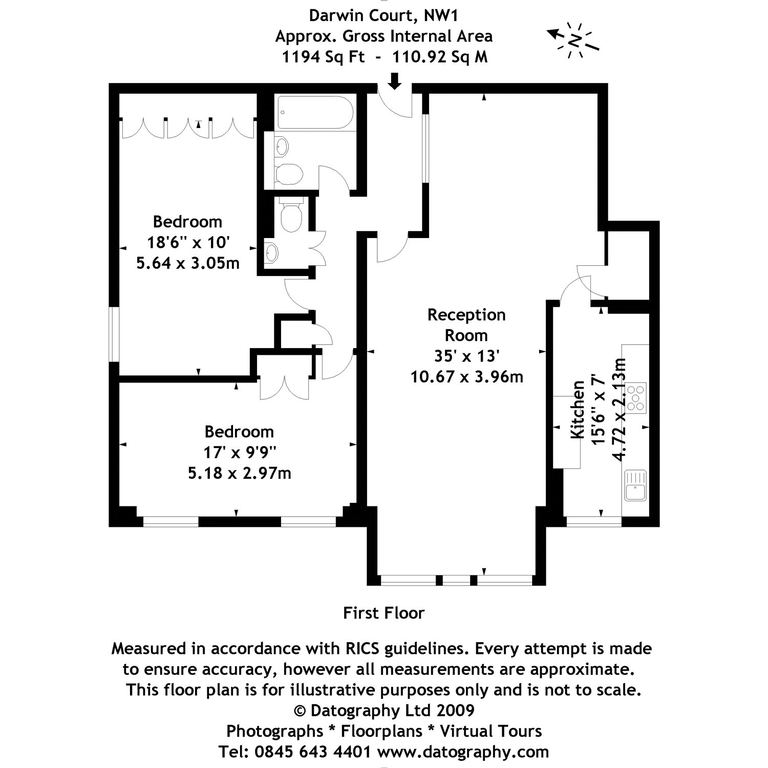 2 Bedrooms Flat to rent in Primrose Hill, London NW1