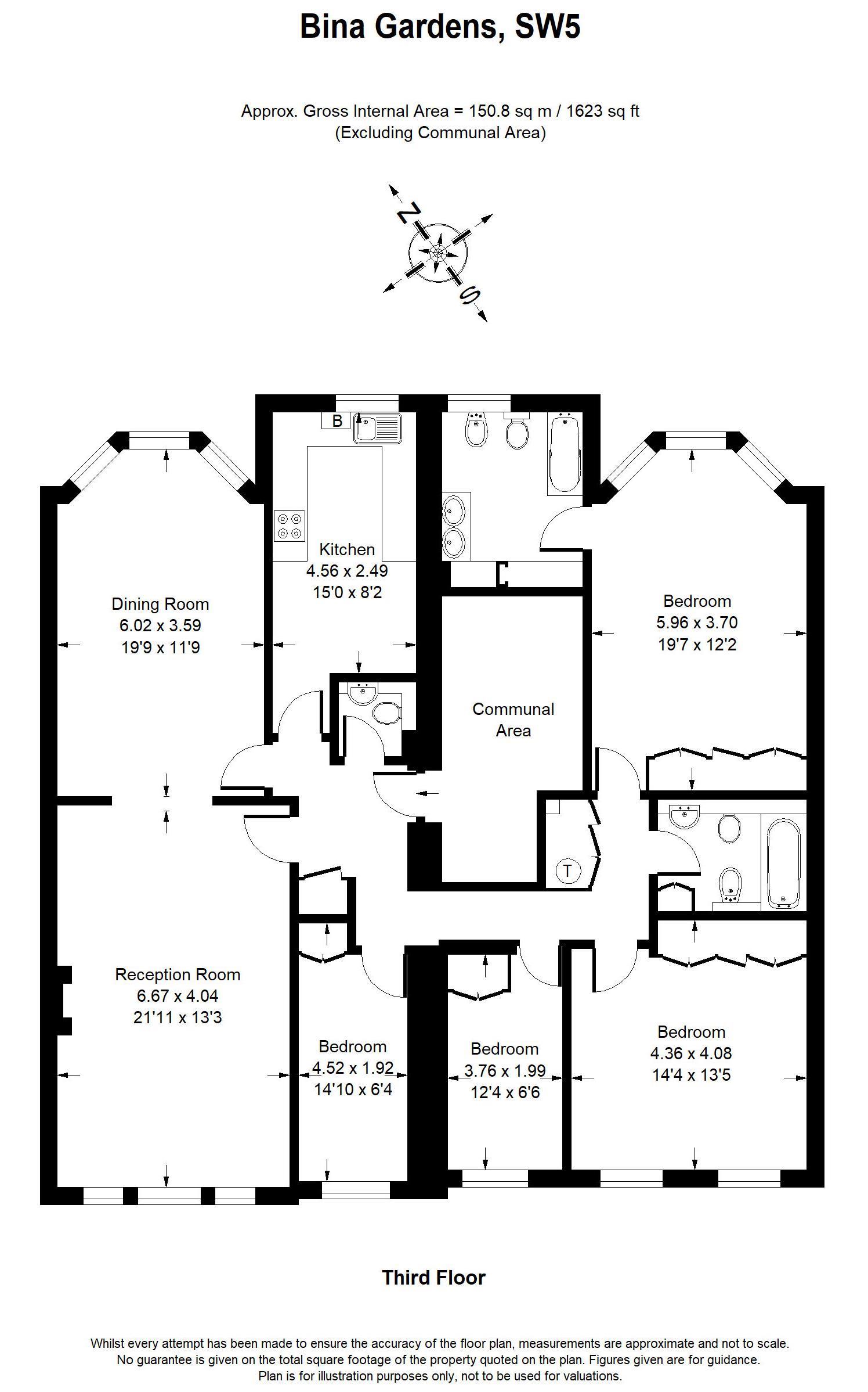 4 Bedrooms Flat to rent in Bina Gardens, London SW5