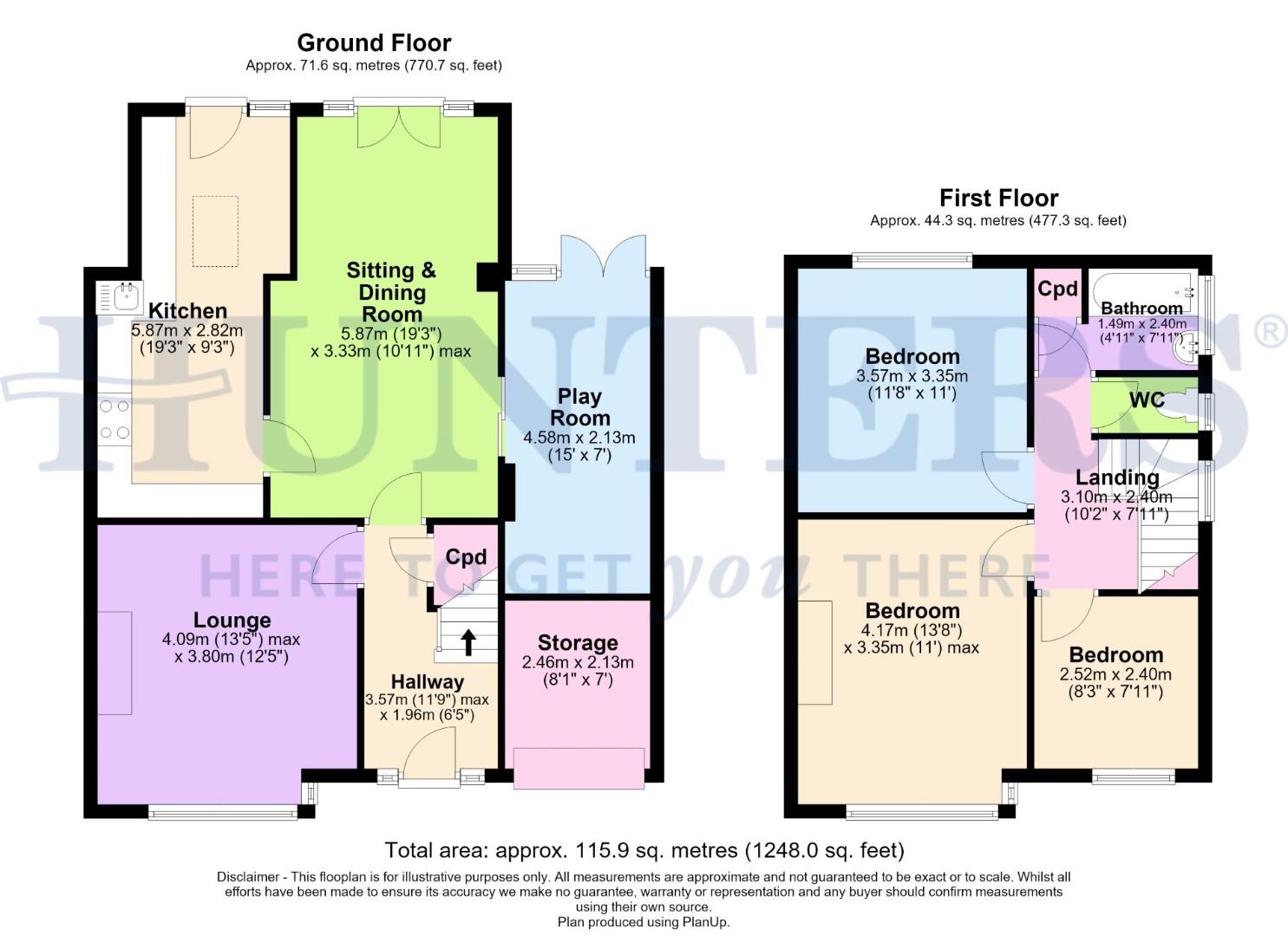 136, Kirkway, Alkrington floorplan
