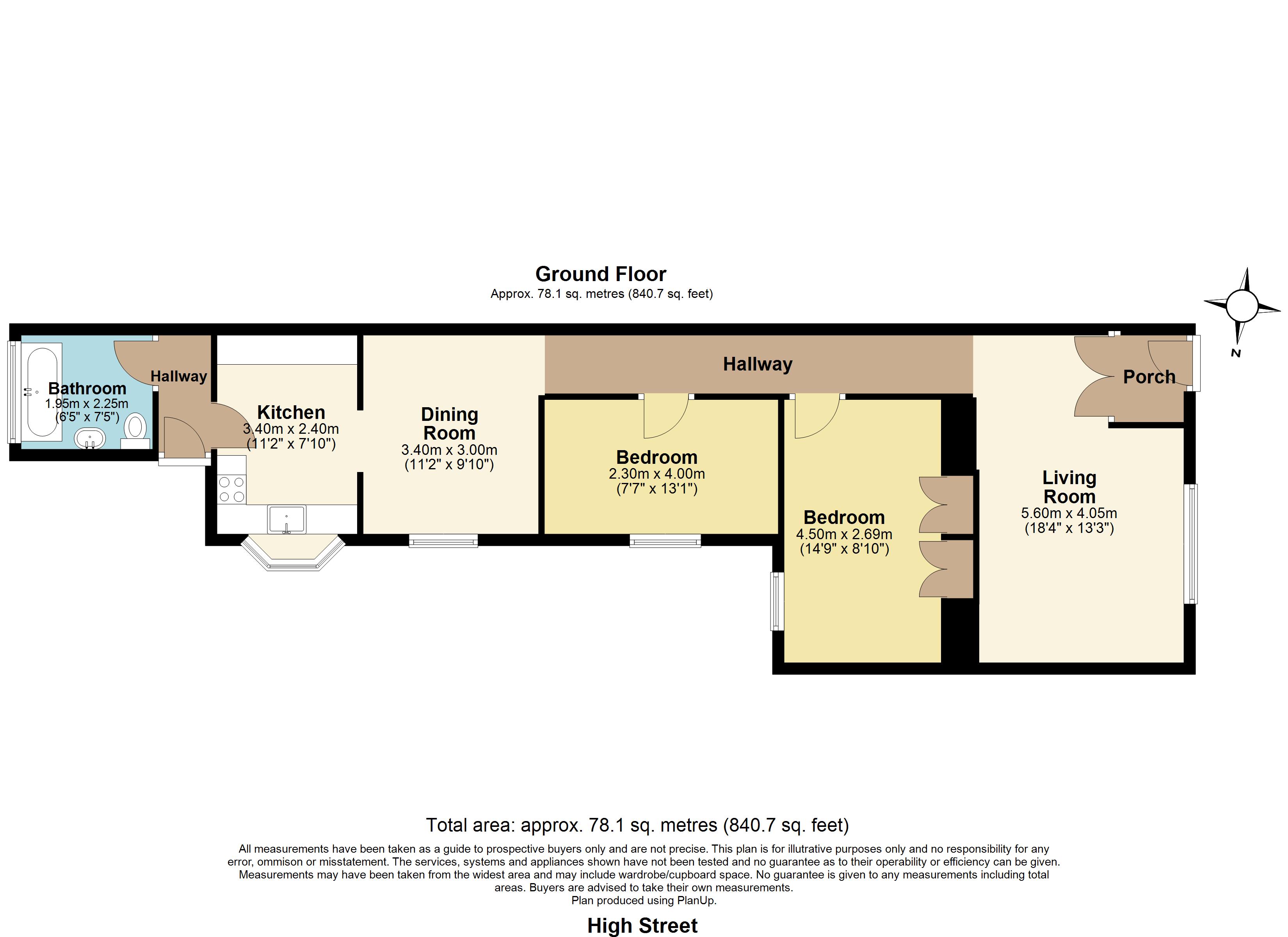 83, High Street, Great Wakering floorplan
