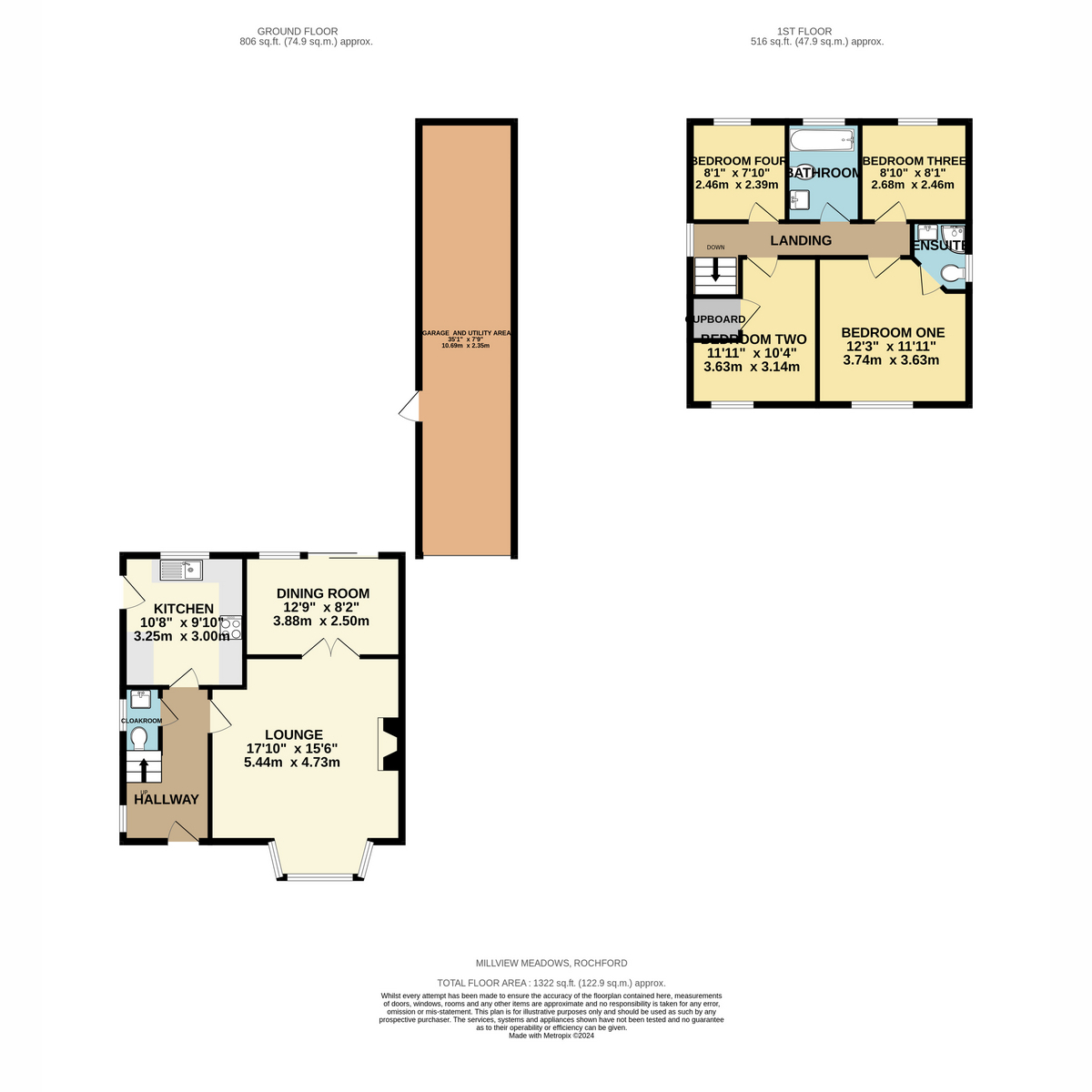 37, Millview Meadows, Rochford floorplan