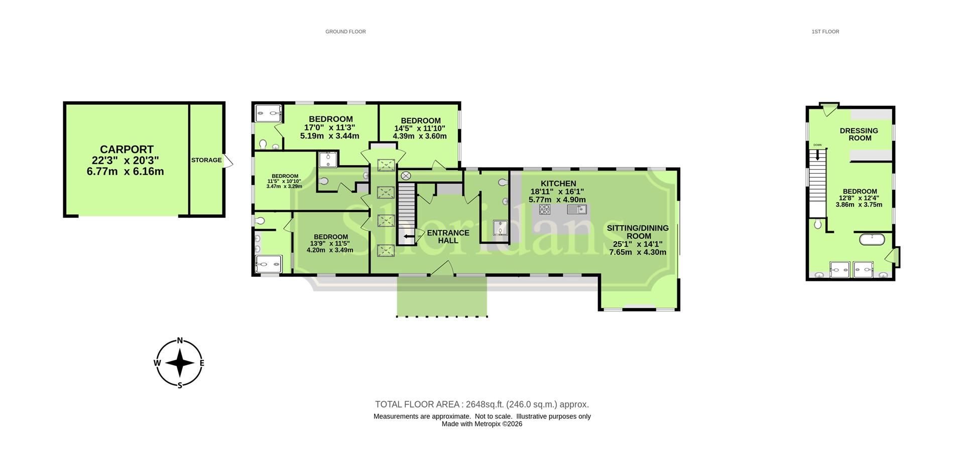 West Glebe, School Road, Risby floorplan