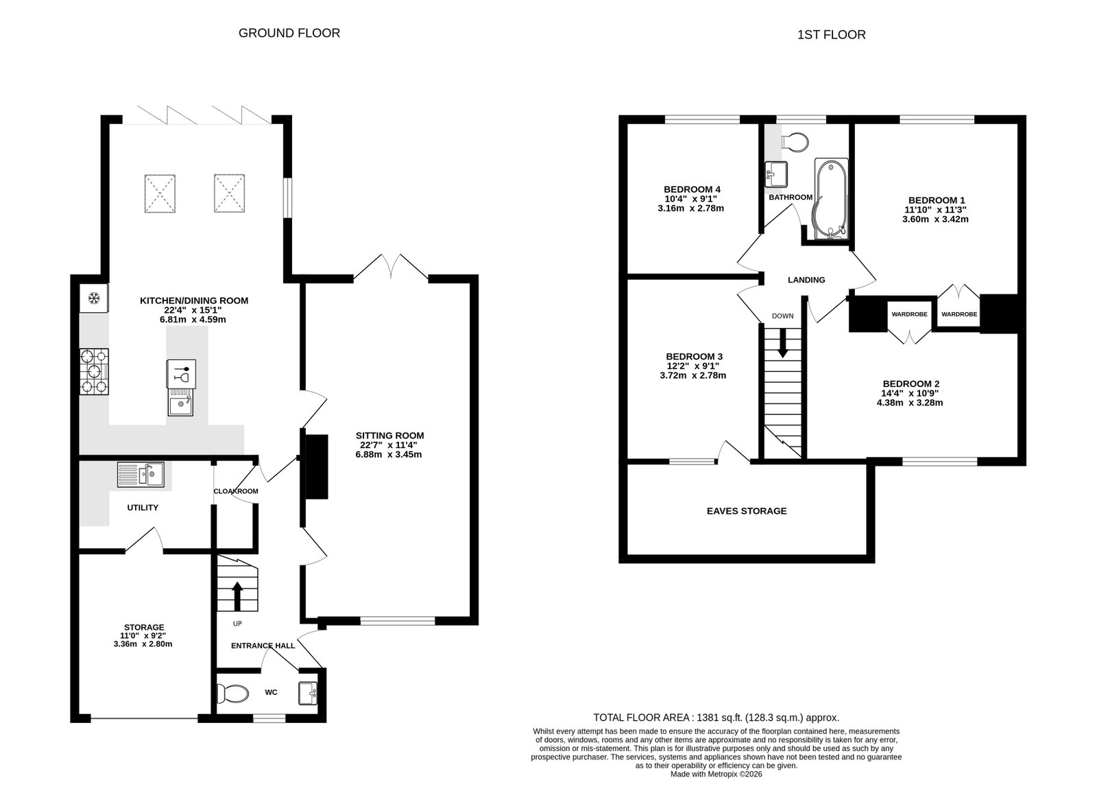 Kilgobbin, Hereford floorplan