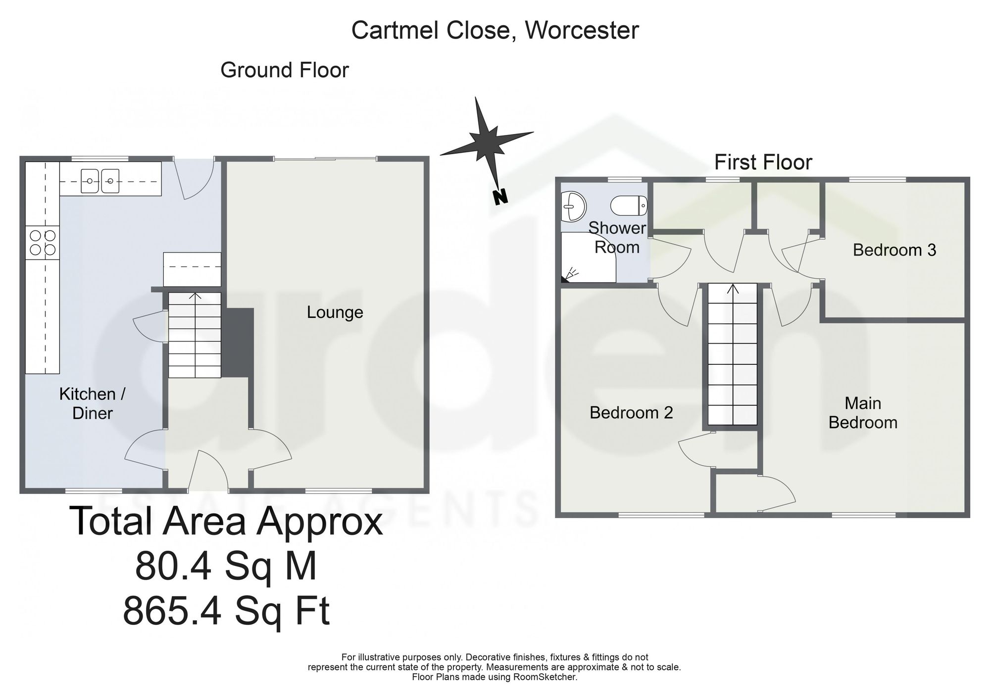 20 Cartmel Close, Worcester floorplan