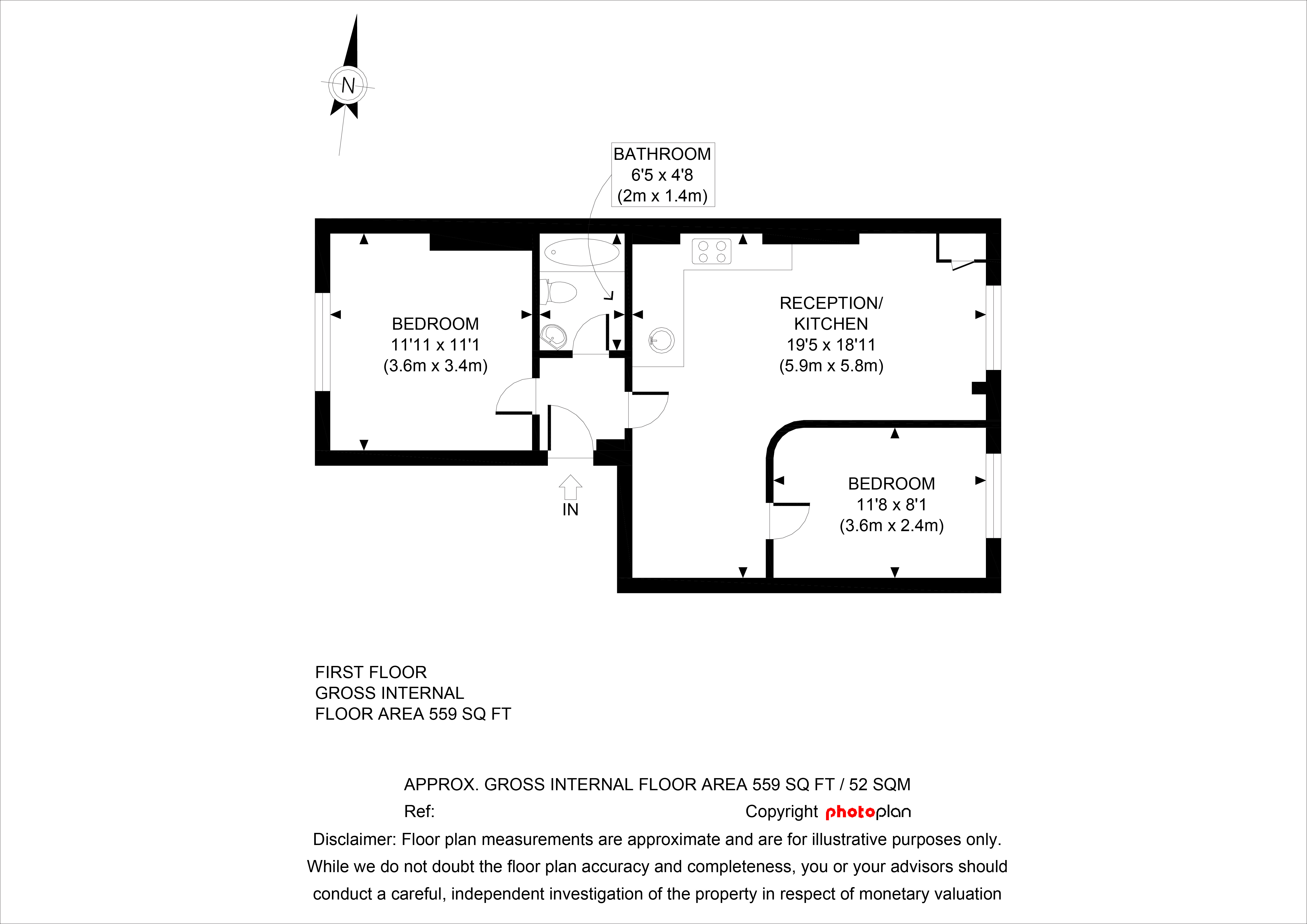 2 Bedrooms Flat to rent in Winchester Road, London NW3