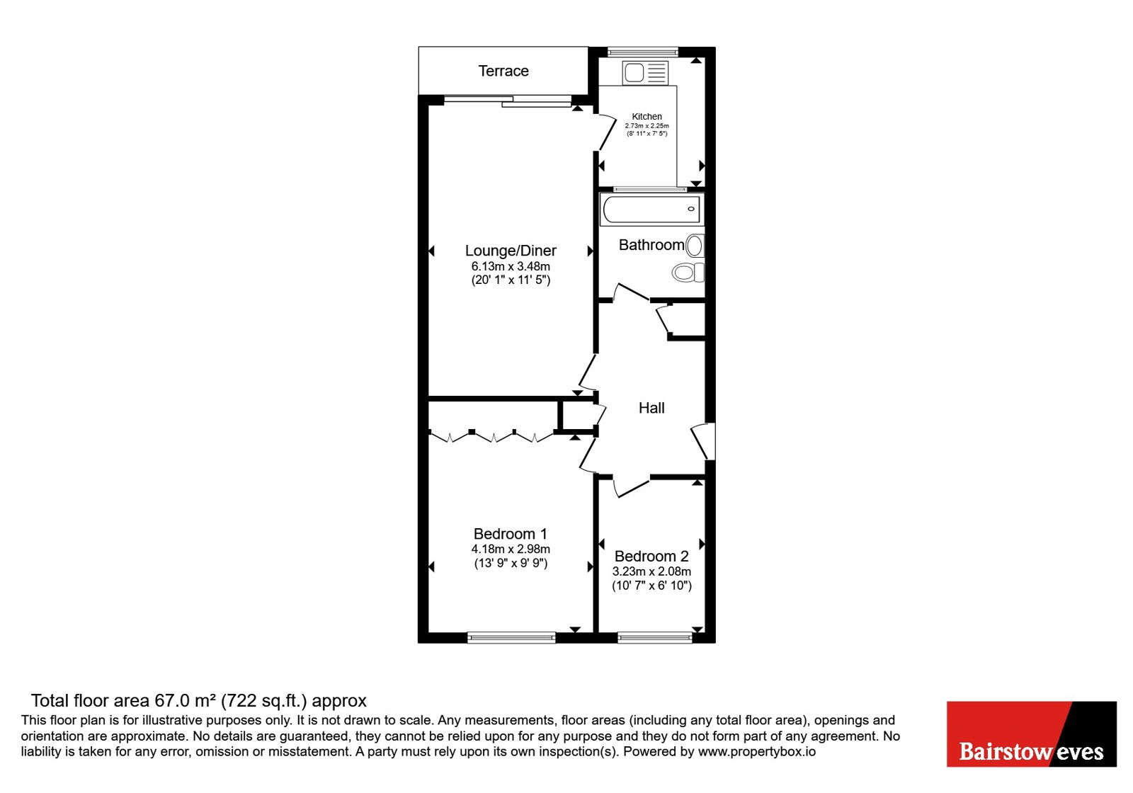 7 Cranwell Court,, Wickham Road, Croydon floorplan