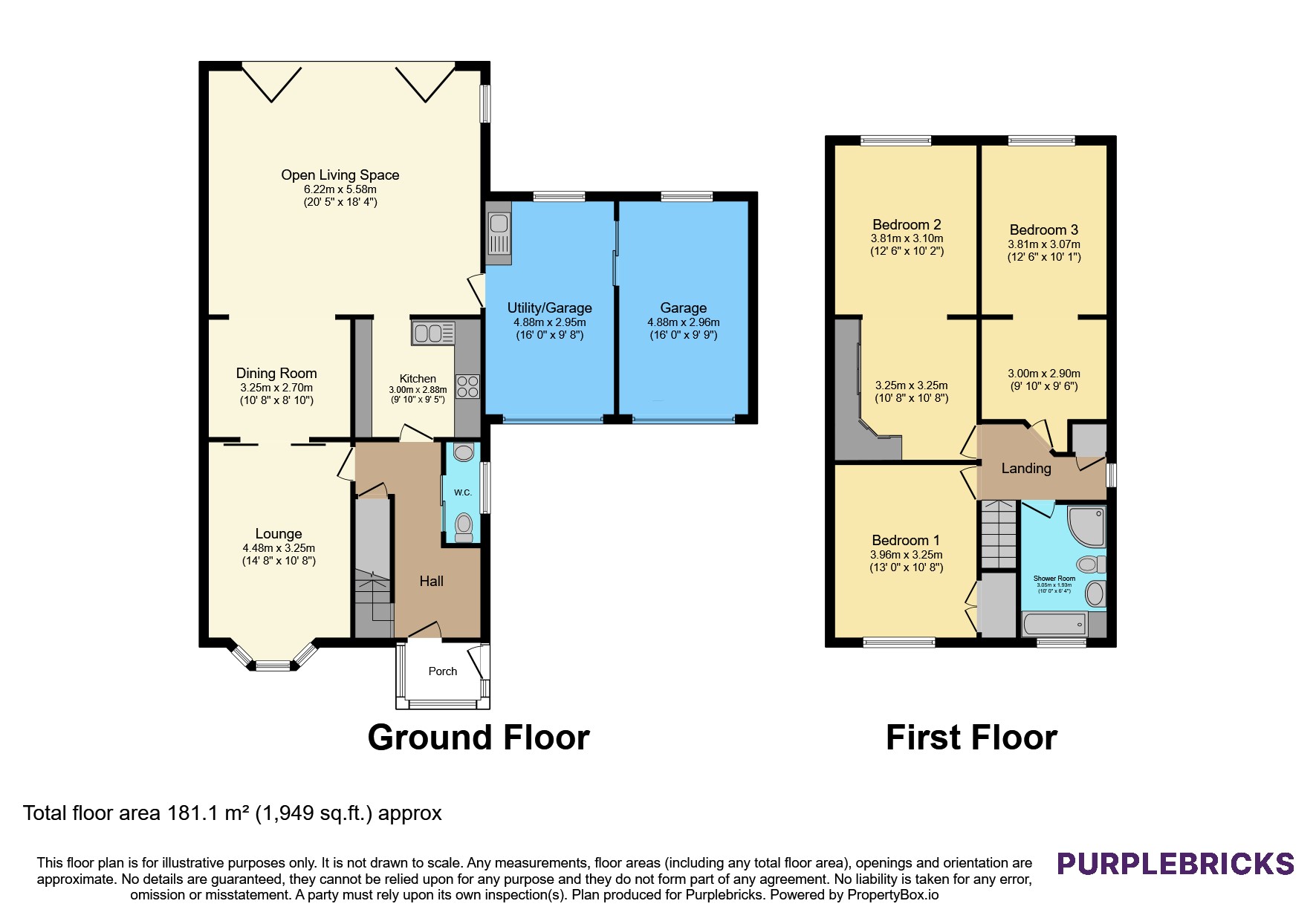 1, Chapman Road, Darwen floorplan