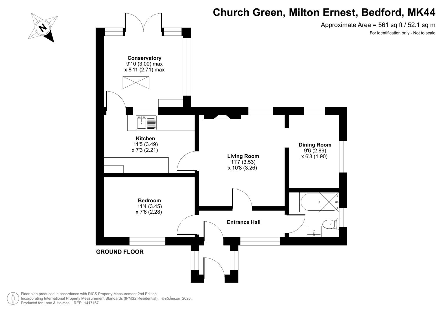 The Old School, 1, Church Green, Bedford floorplan