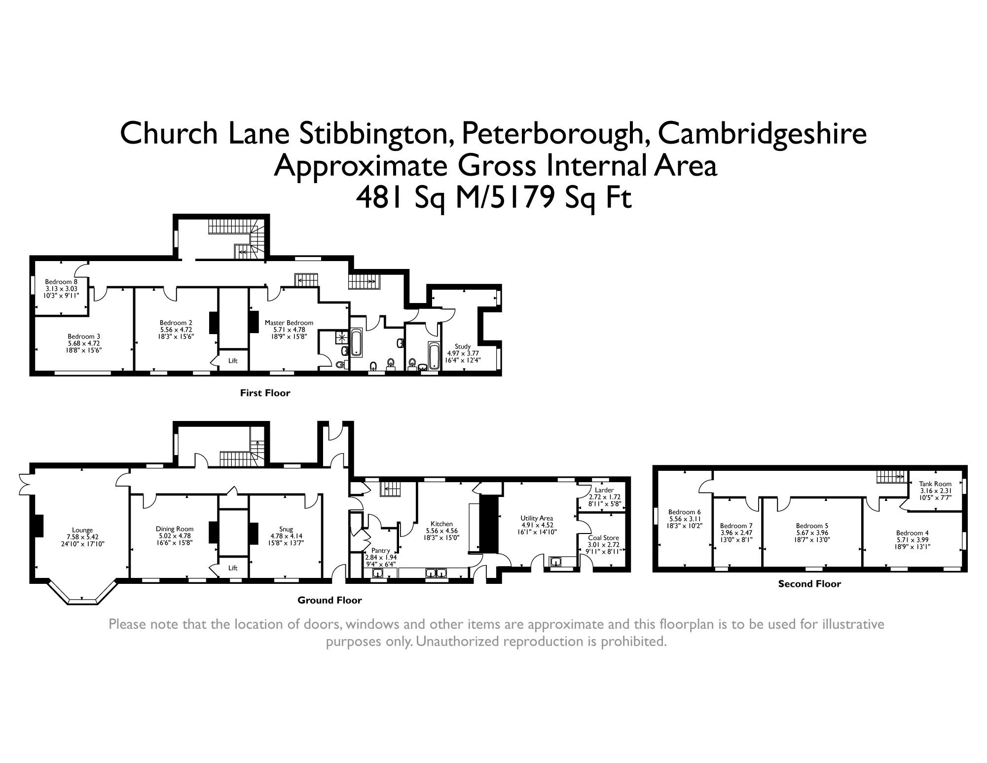 Church Lane, Stibbington, Peterborough PE8, 8 bedroom detached house