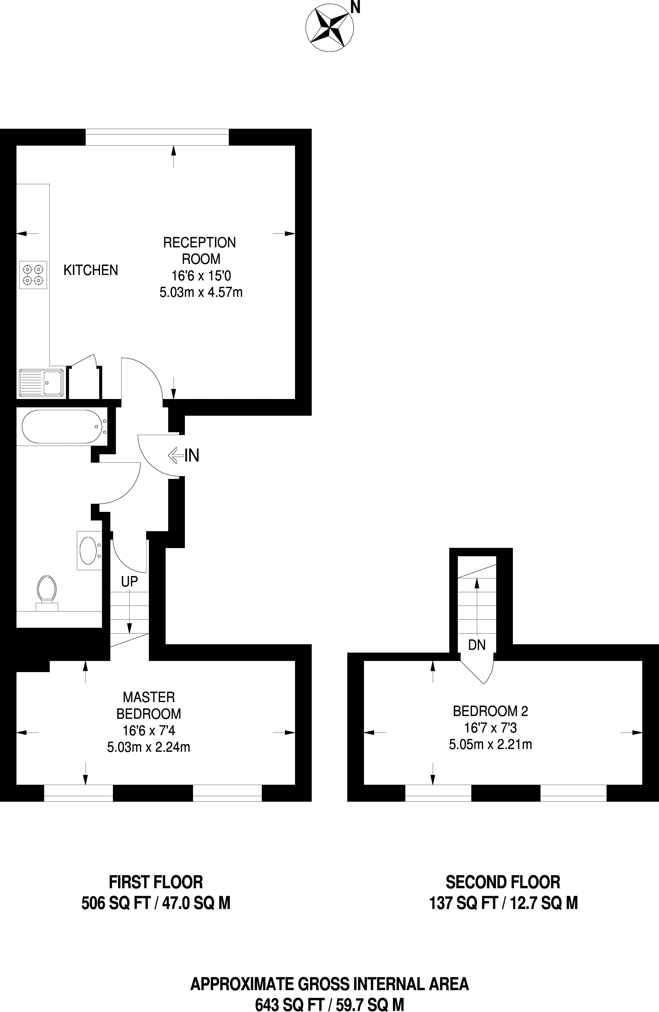 2 Bedrooms Flat to rent in Alfriston Road, Between The Commons SW11